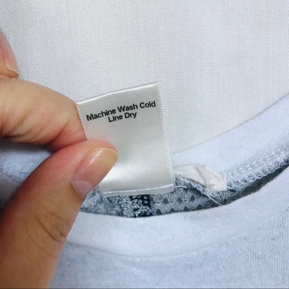 LA Relaxed White Crop Tank Top with Mesh Detailing - Picture 5 of 5